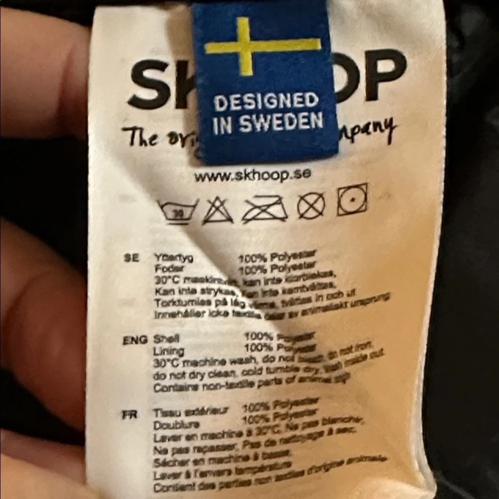 Skhoop Patsy Short Skirt Black Brown Green Woven Knit Sweden Scandinavian Size M - Picture 12 of 12